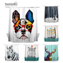 Sweetenlife Cute Cartoon 180x180cm Waterproof Shower Curtain High Quality Wholesale Bathroom Shower Curtain 12 Curtain Hooks 2024 - buy cheap