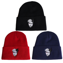 Men's Hot Rap Singer XXXTentacion Beanie Cap Winter Warm Knitted Embroidery Hip Hop Hat for Fans 2024 - buy cheap