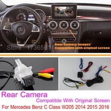 Lyudmila For Mercedes Benz C Class W205 2014 2015 2016 / RCA & Original Screen Compatible / Car Rear View Back Up Reverse Camera 2024 - buy cheap