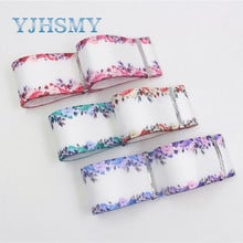 YJHSMY I-19625-1439,25mm/38mm,10yards flower Thermal transfer Printed grosgrain Ribbons,Wedding Party Decoration DIY Materials 2024 - buy cheap