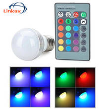 16 colors changing light RGB bulb with wireless remote controller Remote Control E14 E27 Blubs 2024 - buy cheap