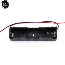 1pcs 1 x 18650 Battery 3.7V Plastic Clip Storage Holder Box Battery Container Case Black With Wire Lead 2024 - buy cheap