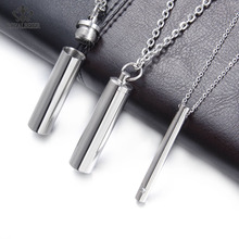 ROYALBEIER New Arrival Lovers Stainless Steel Pendant Bottle Necklace Making Jewelry frasco metal pingente Perfume Wholesale 2024 - buy cheap