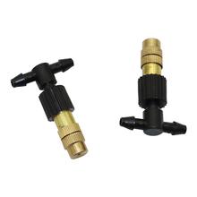 3 Sets Adjustable Brass Atomization Sprinkler With Tee Misting Nozzles Garden Agriculture Irrigation Cooling Humidifying Sprayer 2024 - buy cheap