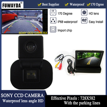 FUWAYDA-Cámara de Vista trasera de coche HD CCD, con Monitor de 4,3 pulgadas, retrovisor de coche para KIA FORTE /Hyundai Verna /Hyundai Solaris Sedan 2024 - compra barato