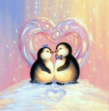 New Full Square Diamond 5D DIY Diamond Painting "Love Penguin" Embroidery Cross Stitch Rhinestone Mosaic Painting Decor Gift 2024 - buy cheap