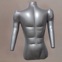 Maniquí inflable de medio cuerpo con brazo para hombre, 1 unidad, modelo de Torso de exhibición superior, 1008 2024 - compra barato