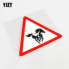 YJZT 14.5CM*12.5CM Running Horse Fashion Reflective Car Sticker PVC Decal Decor 13-0816 2024 - buy cheap