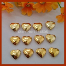 150pcs/lot 15mm*16mm Gold Heart Studs Metal Claws Punk Rock Spike DIY Metal Rivet Supplier lywj-028 2024 - buy cheap