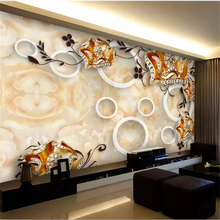 beibehang Custom wallpaper 3d photo mural luxury TV background wall tile mural jewelry wallpaper living room bedroom wallpaper 2024 - buy cheap