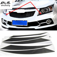 2PCS/Lot Carbon Fiber Car Stickers of Light Brow Cover for Chevrolet Cruze 2009 2010 2011 2012 2013 2014 2024 - buy cheap