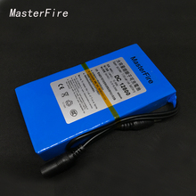 Masterfire-bateria de íon de lítio 2 segundos, 12v, portátil, super recarregável, dc para câmeras de cctv, 8000mah 2024 - compre barato
