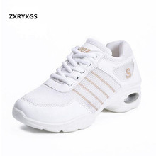 Zapatillas de deporte de fondo suave para mujer, zapatos informales cómodos, a la moda, de malla transpirable con cojín de aire, para primavera y verano, 2021 2024 - compra barato