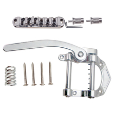 1 Set B5 Tremolo Bridge Tailpiece and Roller Saddle Locking Bridge for LP Guitar 2024 - buy cheap