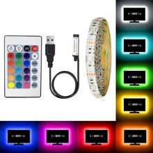 USB LED Strip Light 0.5M 1M 2M 3M 4M 5M Flexible RGB Strip Light DC5V RGB Color Changeable TV Screen Background Kitchen Lighting 2024 - buy cheap