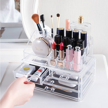 Transparent Plastic Home Drawer Desk Desktop Storage Box Organiser Clear Acrylic Makeup Make Up Organizer For Cosmetic 2024 - buy cheap