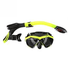 TUO Professional Scuba Diving Mask Silicone Mask Snorkel Anti-fog Diving Mask Snorkel Full Dry Tube Underwater Swim Equipment 2024 - buy cheap
