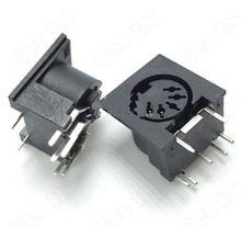 500pcs   DS-5-03 Black 5Pins PS2-5P DIN S Terminal Connectors PS2 5p Socket 90 Degree 2024 - buy cheap