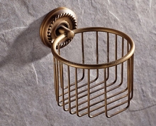 Antique brass towel basket Restroom European round roll toilet paper holder tissue Toilet Accessories Nba274 2024 - buy cheap