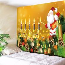 Christmas Ball Decoration Tapestry Paintings for Living Room Wall Cloth Tapestries Golden Candle Wall Rug Hanging Carpet 10color 2024 - buy cheap