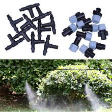 Adjustable Garden Spray Sprinkler Heads 10pcs Nozzle + 10pcs Tee Set Misting Watering Irrigation Nozzle For Irrigation System 2024 - buy cheap