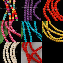 Free Shipping Fashion Jewelry Multicolor Howlite Ball Loose Beads 15.5" WFH004 2024 - buy cheap