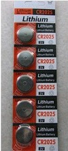 free ship 10pcs/lot 3V CR2025 lithium battery button cell coin cell battery 2024 - buy cheap