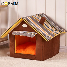 New Home Shape Foldable Pet Cat Cave House Cat Kitten Bed Cama Para Cachorro Soft Winter Warm Dogs Kennel Nest Dog for Cats 2024 - buy cheap