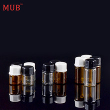 MUB - Wholesale 3 ml (300 pieces/lot) Glass Perfume Bottles For Essential Oils Small Vials Mini Travel Set Refillable Bottles 2024 - buy cheap