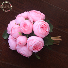 1 букет Невесты Невесты свадебный букет искусственный Шелк цветок букет роз свадебные букеты искуственные цветы роза 2024 - купить недорого