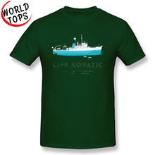 Classic Men's T Shirts Leisure Sweatshirts Crewneck Comfortable Tshirt The Life Aquatic with Steve Zissou Steamship Tshirts Men 2024 - buy cheap