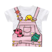 Camisetas con estampado de dibujos animados para niños y niñas, ropa de algodón suave, de marca, a la moda, 18M-7Y 2024 - compra barato