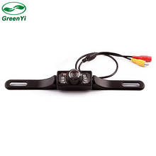 GreenYi Wholesale 10pcs IR LED Night Vision Car Backup CMOS NTSC System Camera Waterproof Reversing Backup Rear View Camera 2024 - купить недорого