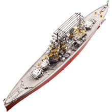 2018 unidecool modelos de barco figura de brinquedo 3d, metal, nano quebra-cabeça hms príncipe de gais kits diy 3d modelo de corte a laser brinquedos de quebra-cabeças 2024 - compre barato