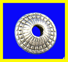 Contas espaçadoras de liga metálica de zinco, disco voador, cor prata antiga, cerca de 8mm, diâmetro, buraco: aproximadamente 1.9mm,15 peças 2024 - compre barato