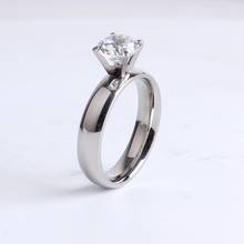 Роскошные циркониевые кольца для женщин и девочек, Золотое и серебряное кольцо из нержавеющей стали, никогда не выцветают, свадебные кольца, элегантные женские ювелирные изделия, bague femme 2024 - купить недорого