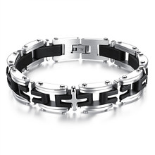 Jewelry Creative personality Titanium steel men's classic cross bracelet jewelry 2024 - buy cheap