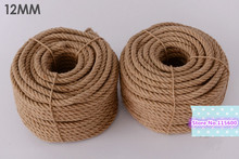 12 mm Natural corda de cânhamo DIY suprimentos 2024 - compre barato