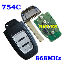 3 Buttons Remote Key 315MHz 433MHz 868MHz for Audi A4L Q5 8T0 959 754 C  8K0959754C Remote System 2024 - buy cheap