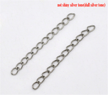 DoreenBeads-cadenas de extensión de Color plata 100, extensor de cola de 50x3,5mm (B08237), yiwu 2024 - compra barato