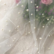 Ice 1y/lote tecido de malha branca para vestido de casamento, faça você mesmo, transparente tx1519 2024 - compre barato