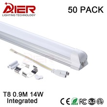 3ft 900mm led tube t8 integrated 50pcs/lot, CE Rohs AC85-265V free shipping 2024 - buy cheap