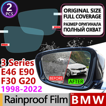 for BMW 3 Series BMW E46 E90 F30 G20 Full Cover Anti Fog Film Rearview Mirror Rainproof Car Accessories 318i 320i 325i 328i 330i 2024 - buy cheap
