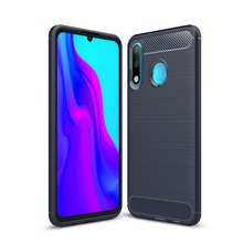 Funda de teléfono de lujo para Huawei NOVA 4E, funda trasera de silicona suave con textura de fibra de carbono para huawei honor P30 lite, delgada 2024 - compra barato