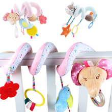 Newborn Infant Toys Lovely Elephant Donkey Baby Crib Revolves Around The Bed Stroller Playing Toy Car Lathe Hanging Baby Rattles 2024 - buy cheap