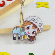 Anime cells at work Keychain Pendant Acrylic Keychain Cartoon Kawaii Figure Keyring 2024 - buy cheap