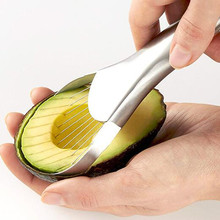 MOM'S HAND 2 In 1 Avocado Corer Slicer Two-ended Mango Cutter Stainless Steel Avocado Slicer Fruit Knife Creative Kitchen Gadget 2024 - buy cheap