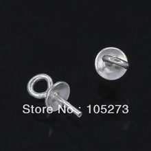 Encantador Pin de ojo de Ley 925 plateado, colgante de perla, Conector de abalorio, Color blanco, 3x7mm, envío gratis, 20 unids/lote 2022 - compra barato