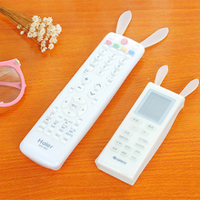 TV Remote Control Protective Cover Funny Rabbit Silicone Protective Cover Case Ear Air Conditioning Remote Controller Dustproof 2024 - buy cheap