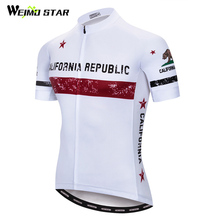 Weimostar CALIFORNIA REPUBLIC Team Cycling Jersey Men Summer mtb Bike Jersey Quick Dry Anti-sweat Bicycle Shirt Cycling Clothing 2024 - buy cheap